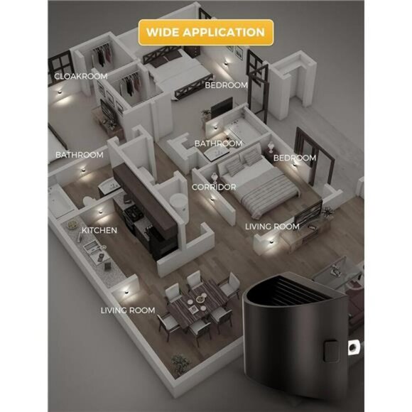 LED Night Light Plug In with Sensor 3 Brightness Levels for Hallway Bedroom - Picture 7 of 8